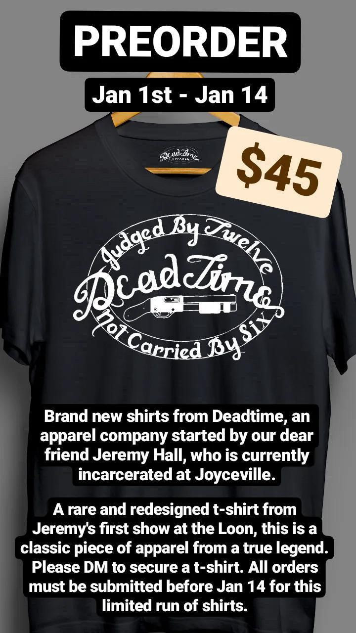 NEW YEARS DAY PREORDER - JUDGED BY TWELVE NOT CARRIED BY SIX